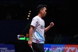 Anthony Ginting maju ke semifinal All England setelah kalahkan Axelsen