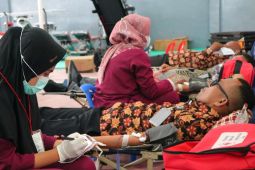 Jajaran Lapas Pematangsiantar donor darah sambut HBP Ke 60