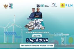 PLN UID Sumut berangkatkan  1.000 pemudik gratis jelang Idul Fitri