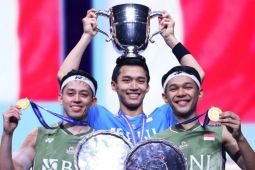 Presiden Jokowi beri ucapan selamat kepada para juara All England 2024