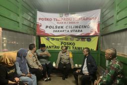 Kapolres tinjau sejumlah lokasi rawan aksi tawuran  di Jakarta Utara sepanjang bulan Ramadhan