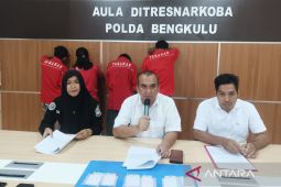 Polda Bengkulu tangkap empat tersangka narkoba, dua di antaranya residivis