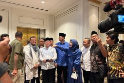 AHY enggan  komentari pertemuan Prabowo-Surya Paloh