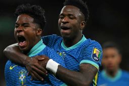 Gol perdana Endrick Felipe menangkan Brasil 1-0 atas Inggris di Wembley