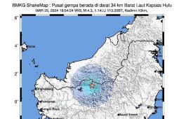 Gempa di Kapuas Hulu akibat aktivitas sesar lokal