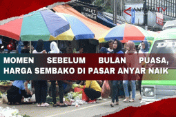 Momen sebelum bulan puasa, harga sembako di Pasar Anyar naik