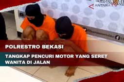 Polresto Bekasi tangkap pencuri motor yang seret wanita di jalan