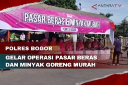 Polres Bogor gelar operasi pasar beras dan minyak murah