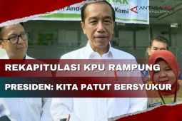 Rekapitulasi KPU rampung, Presiden: Kita patut bersyukur