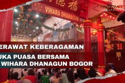 Merawat keberagaman, buka puasa bersama di Wihara Dhanagun Bogor