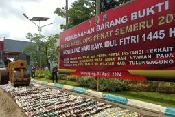 Polres Tulungagung musnahkan ribuan miras jelang Lebaran