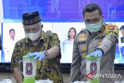 Polisi Bangka Barat musnahkan barang bukti sabu 35 kilogram