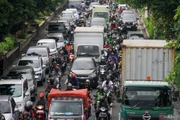 Kepadatan arus mudik di perbatasan Surabaya-Sidoarjo