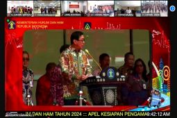 Menkumham lepas keberangkatan 28 bus Mudik Bareng Kemenkumham 2024