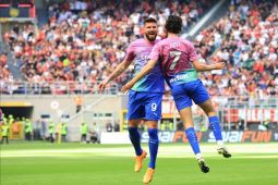 Liga Italia: Gol Pulisic, Giroud, dan Leao bawa AC Milan menang 3-0 atas Lecce