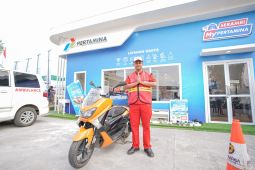Pertamina  menyiagakan motoris hingga SPBU kantong di Tol Jakarta-Merak
