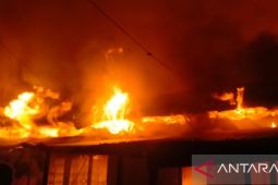 650 kios dan lapak jualan terbakar di Pasar Tradisional Tarutung