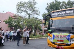 ARUS MUDIK - Pemkab HSS berangkatkan kloter kedua mudik gratis