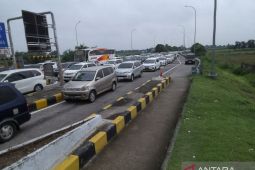 Kepadatan di exit tol Jombang