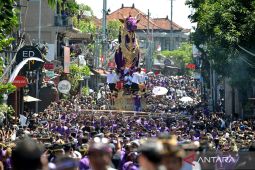 Upacara Pelebon tokoh Ubud Bali Tjokorda Bagus Santaka