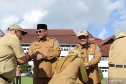 Pj Gubernur - ASN Babel halal bihalal Idul Fitri