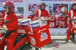 Satgas Pertamina terima ratusan pesanan pembellian BBM melalui motoris di tol
