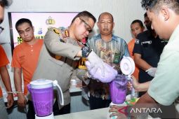 Polresta  Banjarmasin musnahkan narkoba senilai Rp7,4 miliar