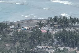 498 rumah warga dan fasilitas publik rusak akibat erupsi Gunung Ruang