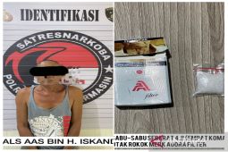 Pria paruh baya di Banjarmasin kantongi 5 gram sabu