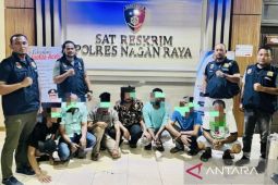 Polres Nagan Raya ringkus tujuh pelaku judi kartu remi di pasar ikan
