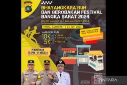 Polres Bangka Barat dukung pariwisata melalui Bhayangkara Run