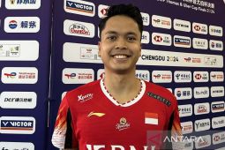 Ginting buka kemenangan atas Inggris di fase grup Piala Thomas 2024