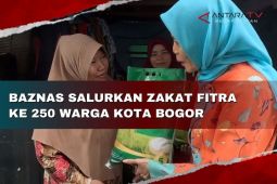 Baznas salurkan zakat Fitrah ke 250 warga Kota Bogor