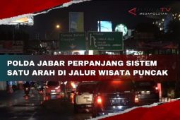 Polda Jabar perpanjang sistem satu arah di Jalur wisata Puncak