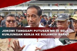 Jokowi tanggapi putusan MK di sela kunjungan kerja ke Sulawesi Barat