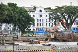 Progres Revitalisasi Lapangan Merdeka di Medan