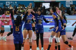 Tim voli putri Bandung bjb tundukkan Gresik Petrokimia 3-1