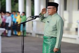Pj Sekda Tanjabbar Inspektur Upacara Hardinas 2024