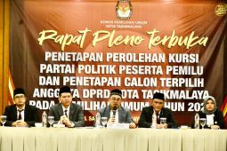 KPU Kota Tasikmalaya menetapkan 45 caleg terpilih pada Pemilu 2024