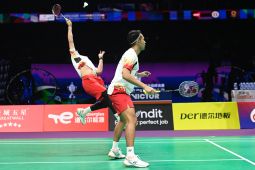 Ganda putra Fajar/Rian tak bisa keluar dari tekanan, Indonesia tertinggal 0-2
