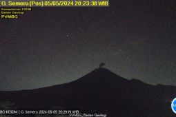 Semeru dua kali erupsi dengan letusan abu hingga 1.000 meter