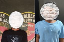 Polres Sukabumi Kota tangkap dua pencuri kendaraan bermotor yang selama ini buron