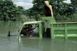 Terjebak banjir bandang di jalan trans Sulawesi