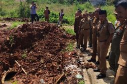 Merangin gerak cepat atasi genangan air di Jalan Lintas Sumatera Bangko