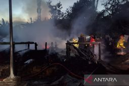 Tiga rumah semi permanen terbakar di Balikpapan