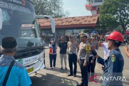 Polresta Bandung gelar "ramp check" pada angkutan calon haji 2024