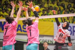 Proliga 2024: Mega antarkan Jakarta BIN kalahkan tuan rumah Gresik Petrokimia