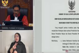 MK nyatakan tidak berwenang adili permohonan seorang caleg Gerindra