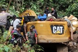 Polda Jambi tertibkan penambangan emas tanpa izin di Kabupaten Bungo
