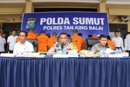 Polres Tanjungbalai tangkap 20 orang diduga terlibat kasus narkoba